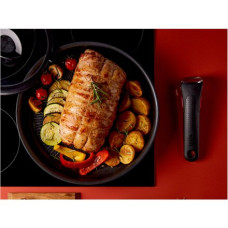 TEFAL , Pan set , Ingenio Eco Resist L3979102 , Frying , Diameter 24/28 cm , Halogen, induction, ceramic glass, gas, electric , Suitable for induction hob , Removable handle , Black