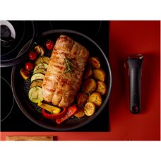 TEFAL , Pan set , Ingenio Eco Resist L3979102 , Frying , Diameter 24/28 cm , Halogen, induction, ceramic glass, gas, electric , Suitable for induction hob , Removable handle , Black