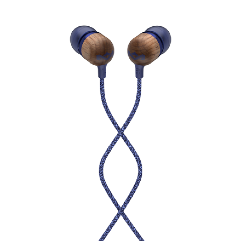 Marley , Earbuds , Smile Jamaica , Wired , In-ear , Microphone , Denim