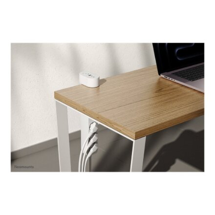 Neomounts , Desk socket with clamp and USB-C and USB-A ports - Quick charge , DS22-840WH6