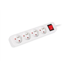 Lanberg Cable Power Strip, 4X French Outlets with Switch, Quality-Grade Copper, 1.5 m , PS1-04E-0150-W Lanberg Cable Power Strip, 4X French Outlets with Switch, Quality-Grade Copper, 1.5 m , PS1-04E-0150-W