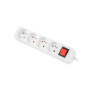 Lanberg Cable Power Strip, 4X French Outlets with Switch, Quality-Grade Copper, 1.5 m , PS1-04E-0150-W