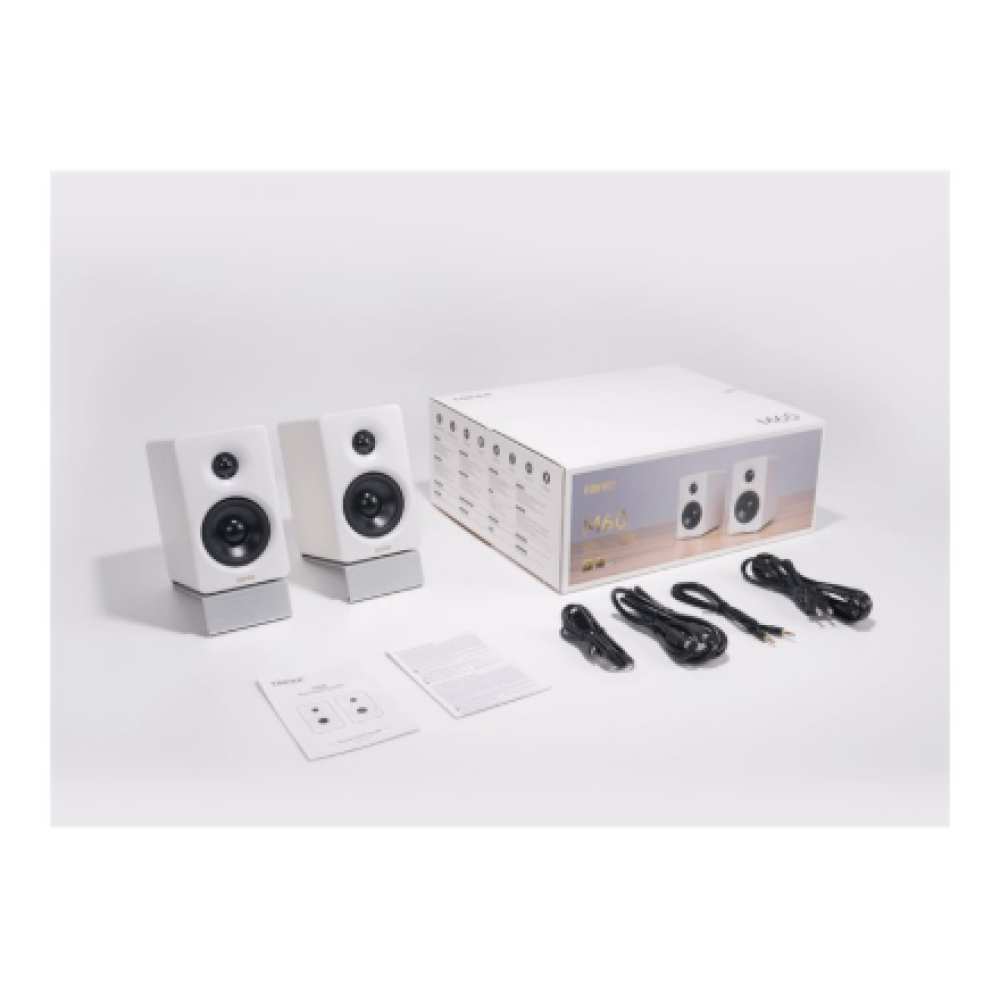 Edifier Compact Desktop 2.0 Speakers , M60 , 66 W , Bluetooth , Wireless connection , White