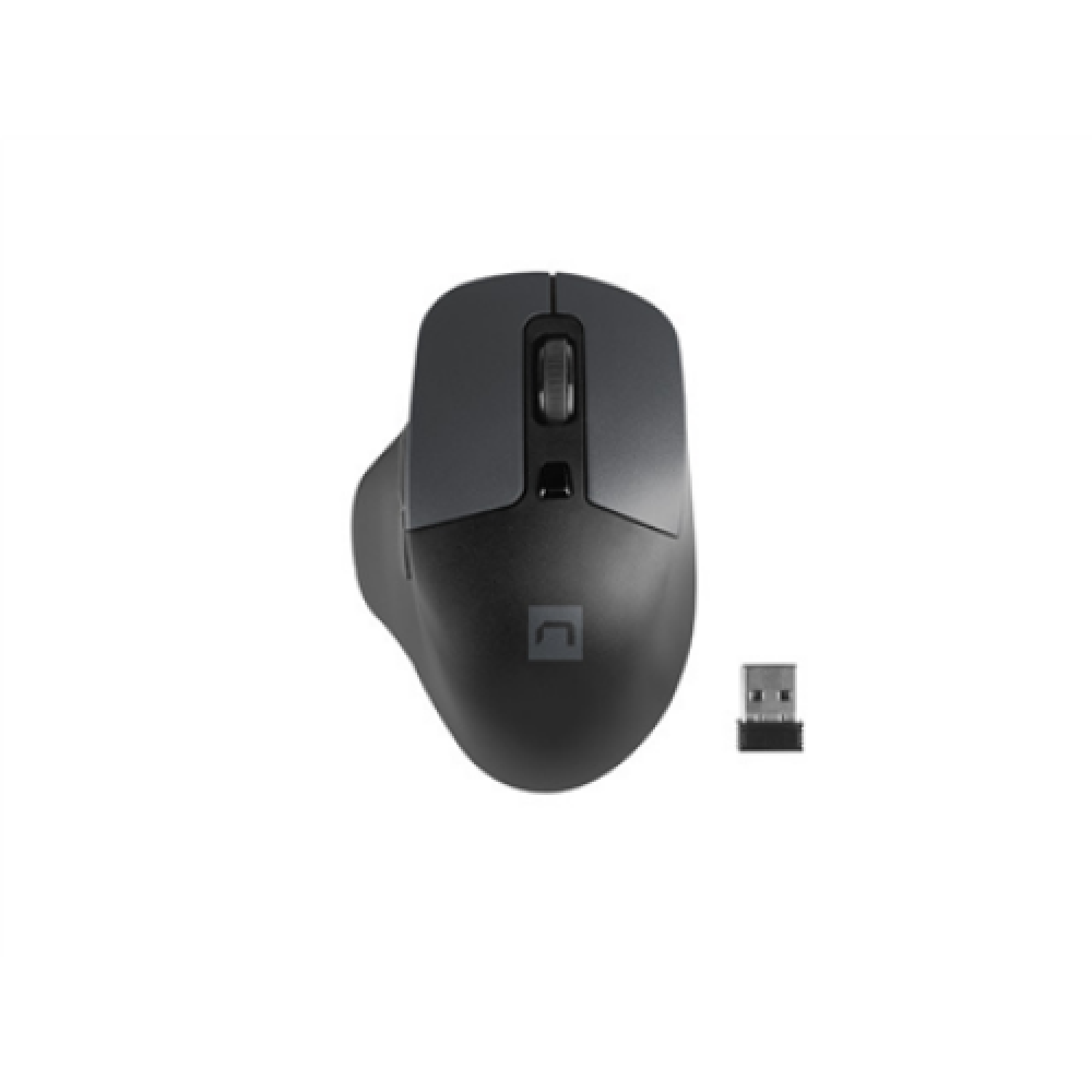 Natec Mouse, BlackBird 2, Silent, Wireless, 1600 DPI, Optical, Black , Natec , Mouse , Optical , Wireless , Black/Gray , BlackBird 2