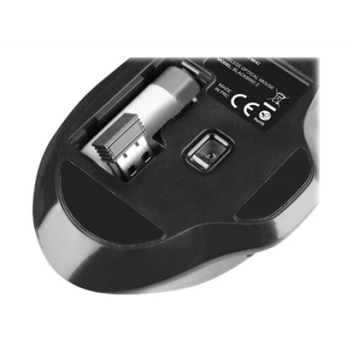 Natec Mouse, BlackBird 2, Silent, Wireless, 1600 DPI, Optical, Black , Natec , Mouse , Optical , Wireless , Black/Gray