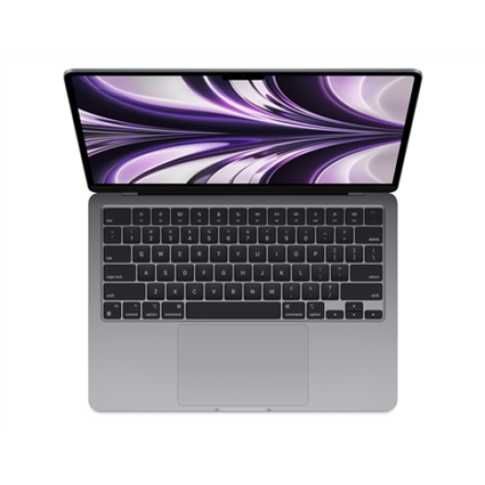 Apple , MacBook Air , Space Grey , 13.6 , IPS , 2560 x 1664 , Apple M2 , 8 GB , SSD 256 GB , Apple M2 8-core GPU , GB , Without ODD , macOS , 802.11ax , Bluetooth version 5.0 , Keyboard language Swedish , Keyboard backlit , Warranty 12 month(s) , Battery 