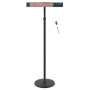 TunaBone Electric Standing Patio Heater, Single carbon golden tube , TB2580ST-01 , Patio heater , 2500 W , Black
