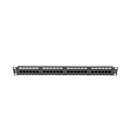 Lanberg , Patch Panel 24 port 1U 19 CAT.6 UTP , PPU6-1024-B , Black