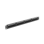 Lanberg , Patch Panel 24 port 1U 19 CAT.6 UTP , PPU6-1024-B , Black