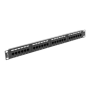 Lanberg , Patch Panel 24 port 1U 19 CAT.6 UTP , PPU6-1024-B , Black