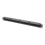 Lanberg , Patch Panel 24 port 1U 19 CAT.6 UTP , PPU6-1024-B , Black