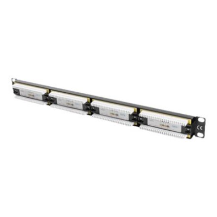 Lanberg , Patch Panel 24 port 1U 19 CAT.6 UTP , PPU6-1024-B , Black