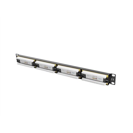 Lanberg , Patch Panel 24 port 1U 19 CAT.6 UTP , PPU6-1024-B , Black