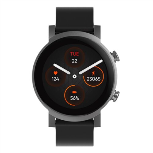 E3 , Smart watch , GPS (satellite) , 2.5D glass , Touchscreen , 1.3” , Activity monitoring 24/7 , Waterproof , Bluetooth , Wi-Fi , Panther Black