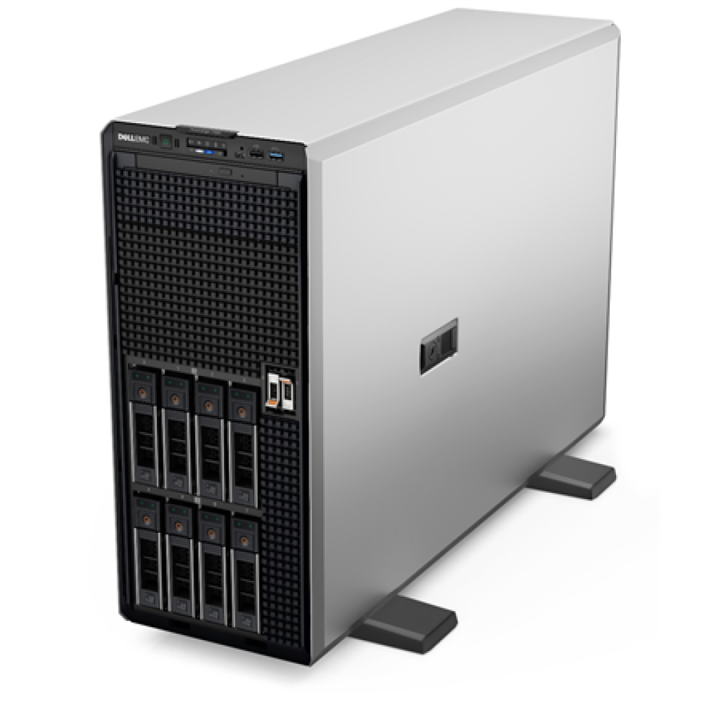 Dell PowerEdge , T550 , Tower , Intel Xeon , 1 , Silver 4314 , 16C , 32T , 2.4 GHz , No RAM/No SSD , Up to 8 x 2.5 , Hot-swap drive bays , PERC H755 , iDRAC9 Enterprise , Power supply 2x700 W , No OS , Warranty Basic NBD, 36 month(s)