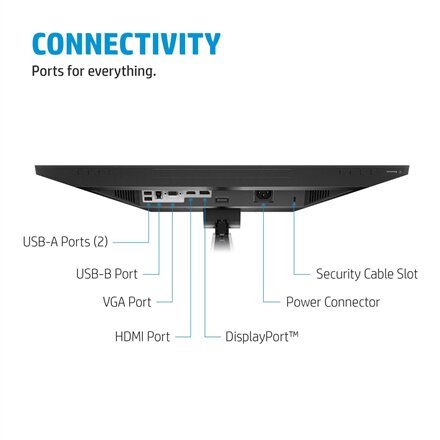 HP E24mv G4 , 23.8 , IPS , FHD , 16:9 , 60 Hz , 5 ms , 1920 x 1080 pixels , 250 cd/m² , HDMI ports quantity 1