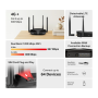 Mercusys 4G+ Cat6 AC1200 Wireless Dual Band Gigabit Router , MB235-4G , 802.11ac , Ethernet LAN (RJ-45) ports 3 , Mesh Support No , MU-MiMO No , No mobile broadband , Antenna type External