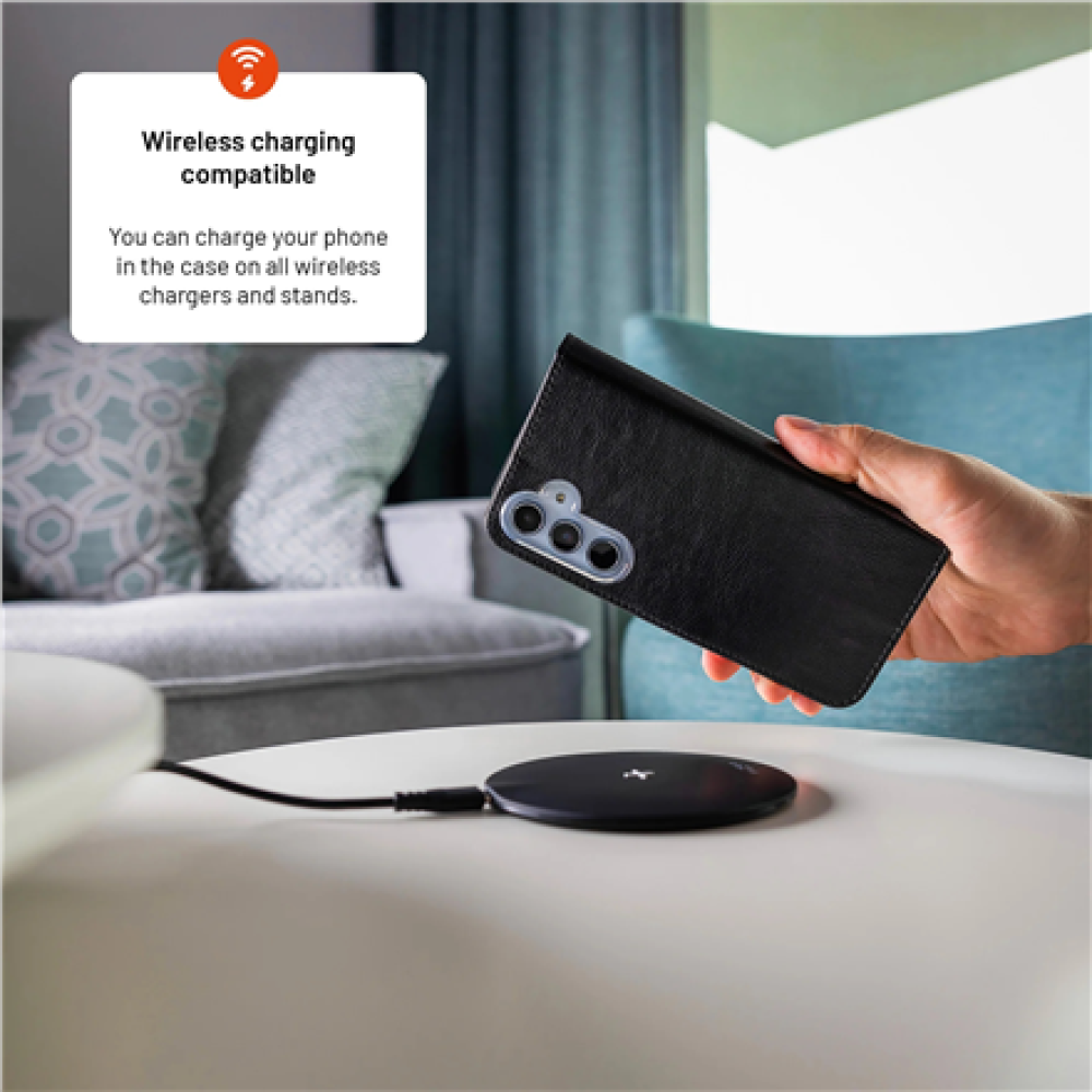 Fixed Opus , Book Case , Samsung , Galaxy S26+ , Synthetic leather , Black