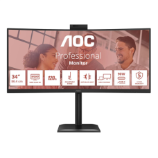 AOC CU34E4CW , 34 , VA , UWQHD , 120 Hz , 4 ms , 3440 x 1440 pixels , 350 cd/m² , HDMI ports quantity 2 , Black