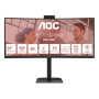 AOC , CU34E4CW , 34 , VA , UWQHD , 120 Hz , 4 ms , 3440 x 1440 pixels , 350 cd/m² , HDMI ports quantity 2 , Black