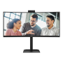 AOC CU34E4CW , 34 , VA , UWQHD , 120 Hz , 4 ms , 3440 x 1440 pixels , 350 cd/m² , HDMI ports quantity 2 , Black
