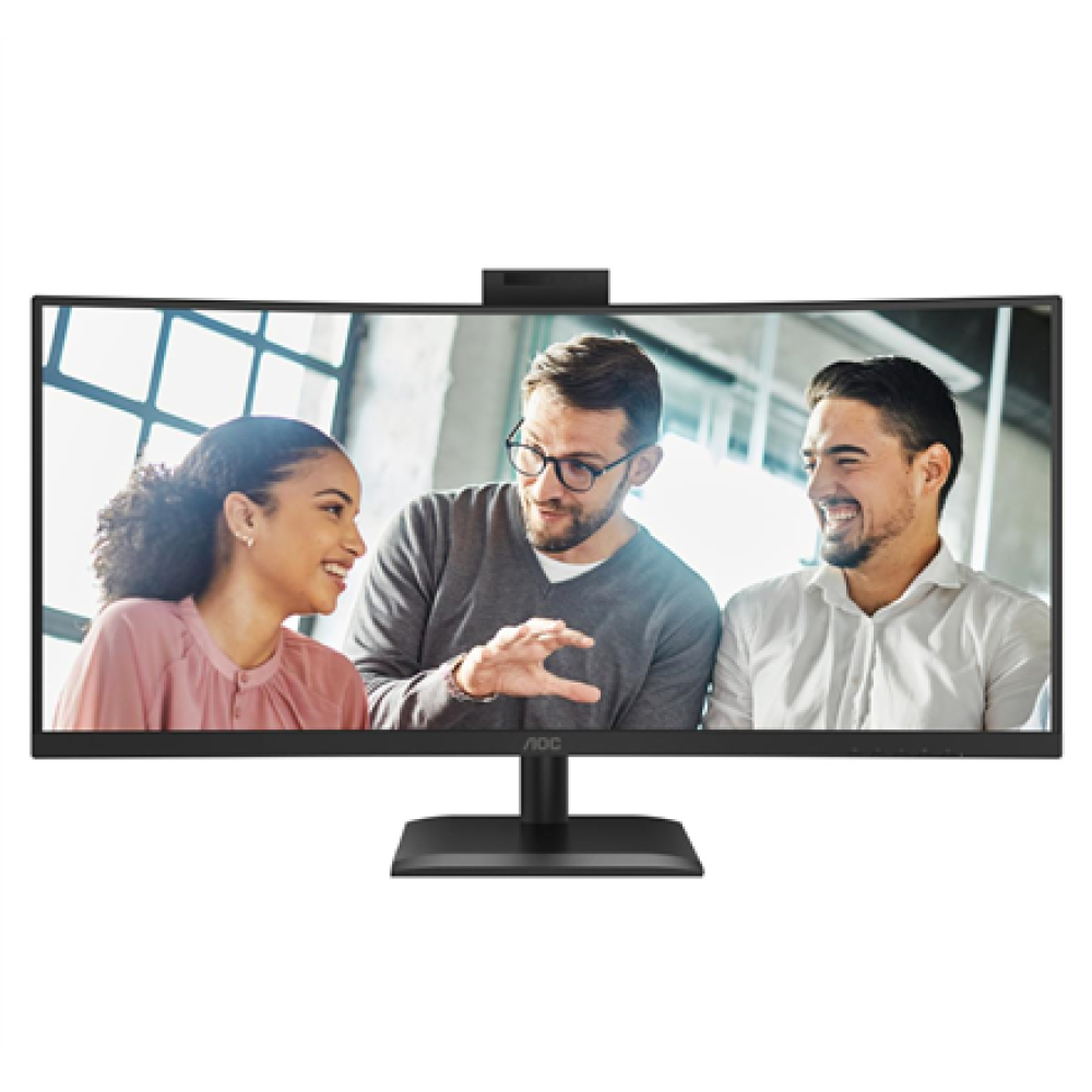 AOC CU34E4CW , 34 , VA , UWQHD , 120 Hz , 4 ms , 3440 x 1440 pixels , 350 cd/m² , HDMI ports quantity 2 , Black