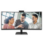 AOC , CU34E4CW , 34 , VA , UWQHD , 120 Hz , 4 ms , 3440 x 1440 pixels , 350 cd/m² , HDMI ports quantity 2 , Black