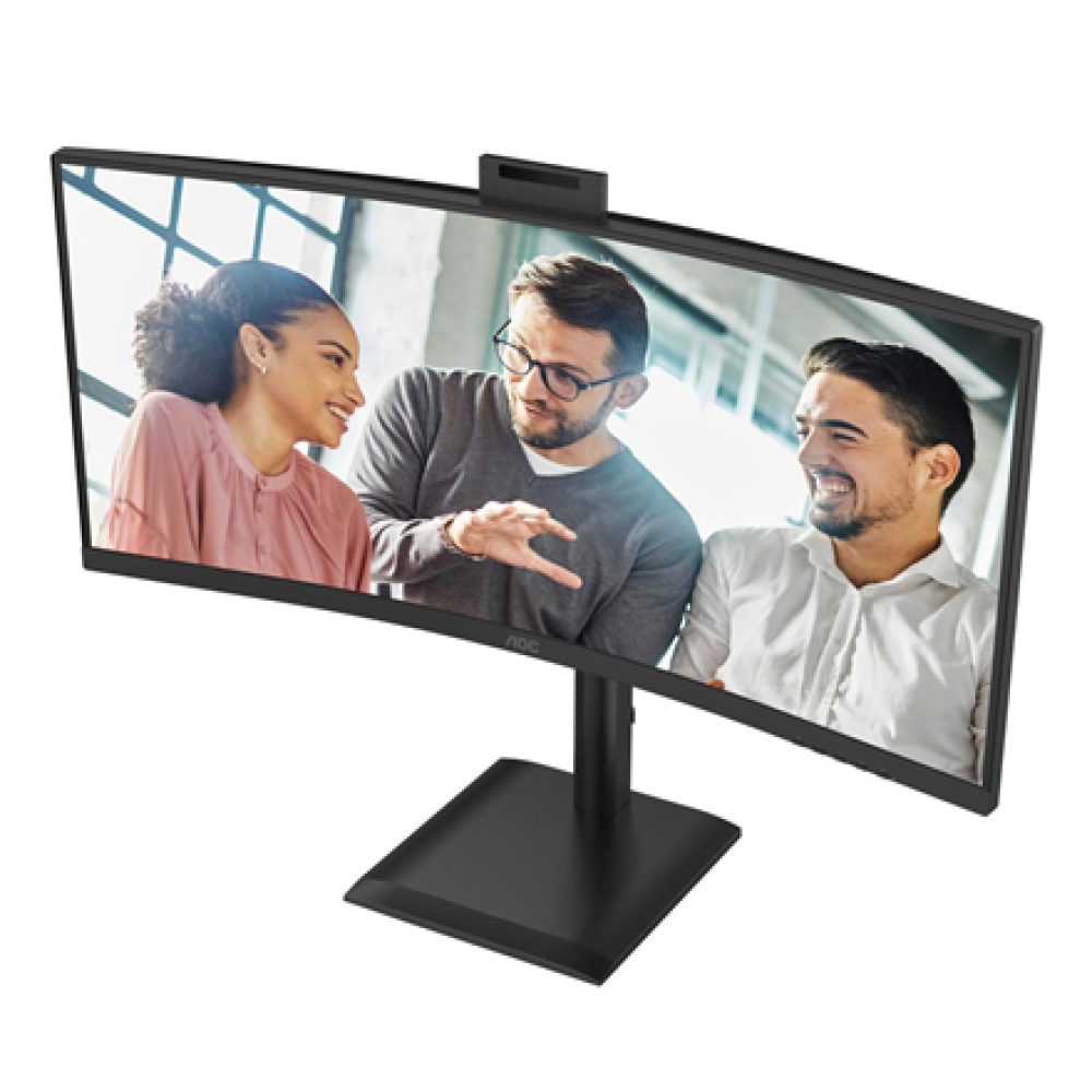 AOC CU34E4CW , 34 , VA , UWQHD , 120 Hz , 4 ms , 3440 x 1440 pixels , 350 cd/m² , HDMI ports quantity 2 , Black