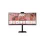 AOC , CU34E4CW , 34 , VA , UWQHD , 120 Hz , 4 ms , 3440 x 1440 pixels , 350 cd/m² , HDMI ports quantity 2 , Black