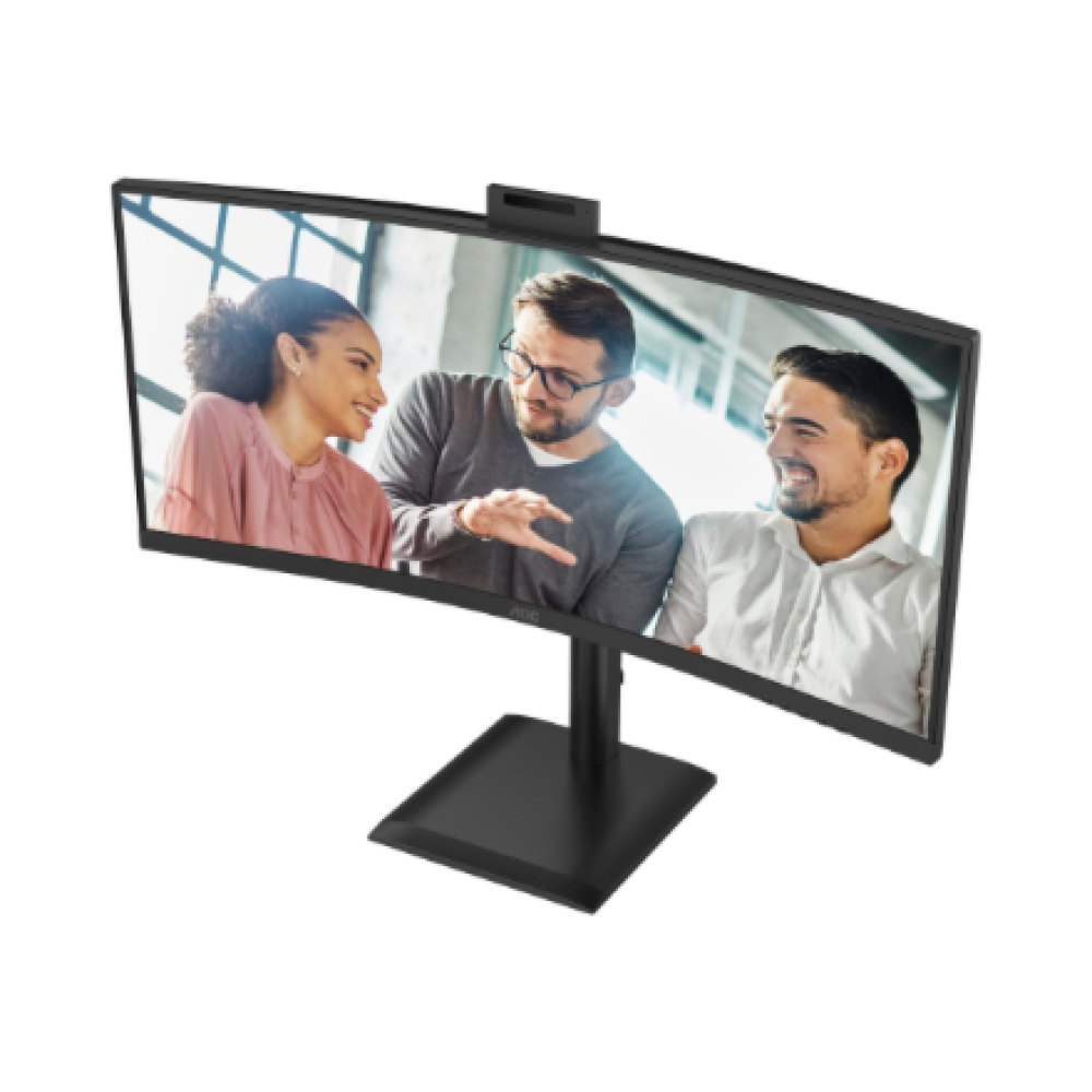 AOC CU34E4CW , 34 , VA , UWQHD , 120 Hz , 4 ms , 3440 x 1440 pixels , 350 cd/m² , HDMI ports quantity 2 , Black