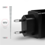 AXAGON Dual wallcharger 240V/2x USB port QC3.0/AFC/FCP and 5V-1.2A, 24W , ACU-QS24