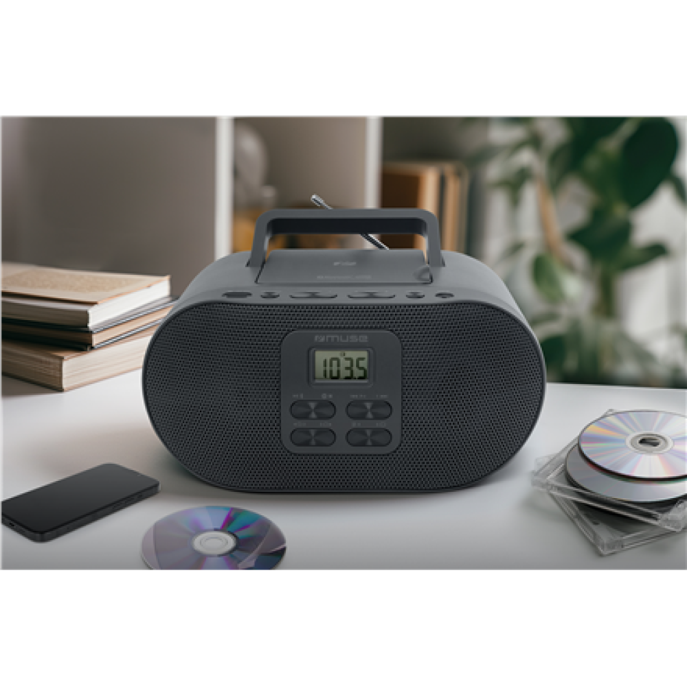 Muse M-33 BT , Portable Radio CD/MP3 Player with Bluetooth and USB Port , AUX in