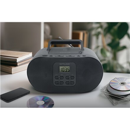 Muse M-33 BT , Portable Radio CD/MP3 Player with Bluetooth and USB Port , AUX in