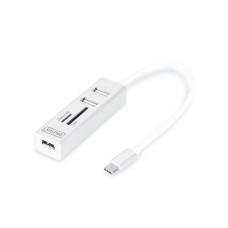 Digitus USB Type-C OTG 3-Port HUB and Card Reader , DA-70243 Digitus USB Type-C OTG 3-Port HUB and Card Reader , DA-70243