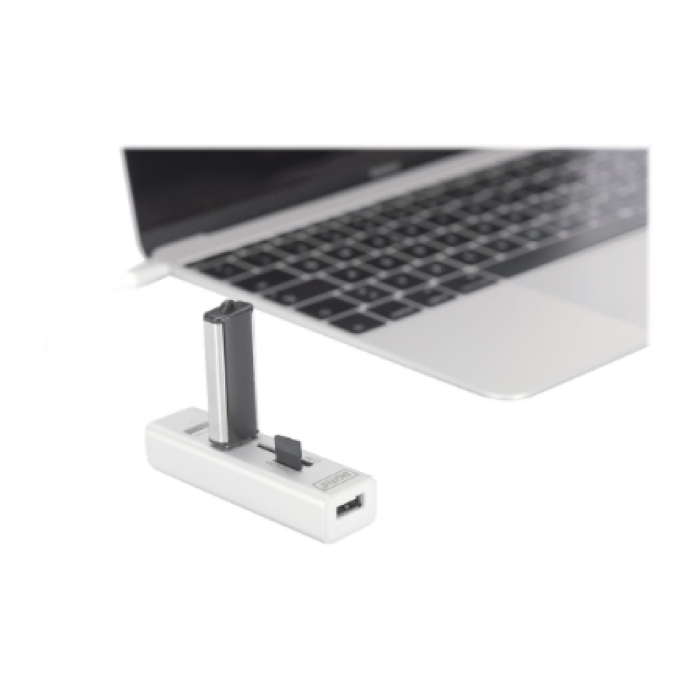 Digitus USB Type-C OTG 3-Port HUB and Card Reader , DA-70243