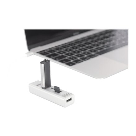 Digitus USB Type-C OTG 3-Port HUB and Card Reader , DA-70243