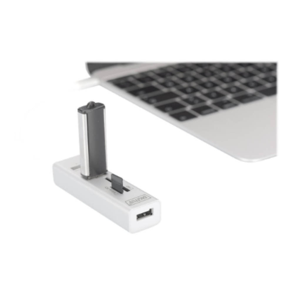 Digitus USB Type-C OTG 3-Port HUB and Card Reader , DA-70243