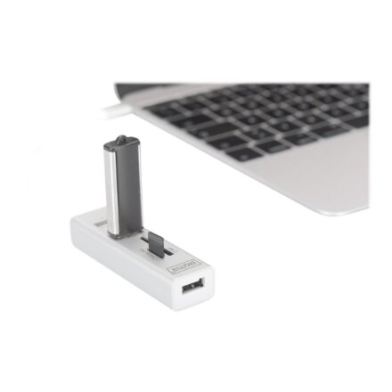 Digitus USB Type-C OTG 3-Port HUB and Card Reader , DA-70243