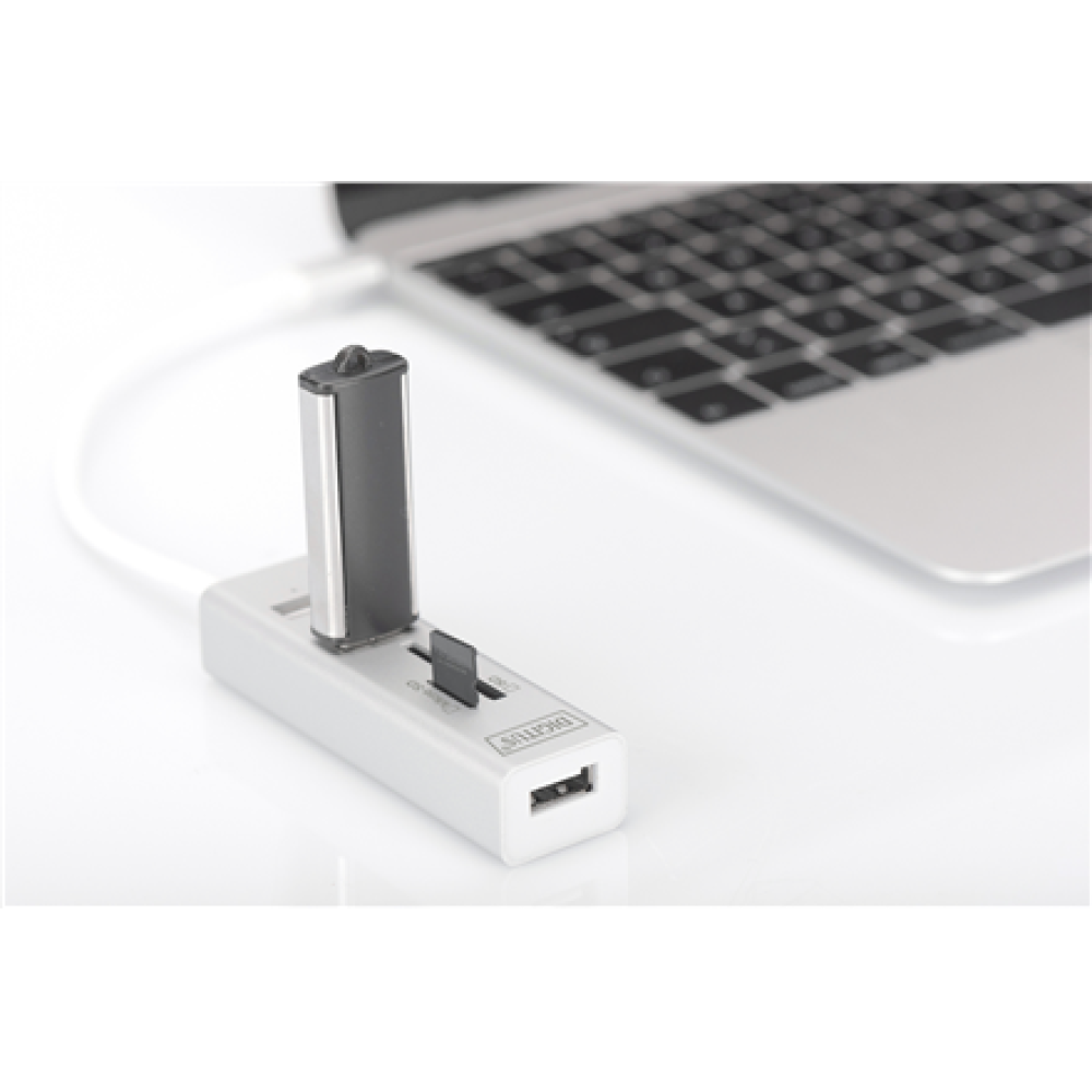 Digitus USB Type-C OTG 3-Port HUB and Card Reader , DA-70243