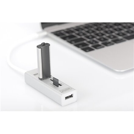 Digitus USB Type-C OTG 3-Port HUB and Card Reader , DA-70243