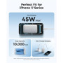 Anker Nano Power Bank 45W with Built-In Retractable USB-C Cable , A1638H11 , 10000 mAh , Black