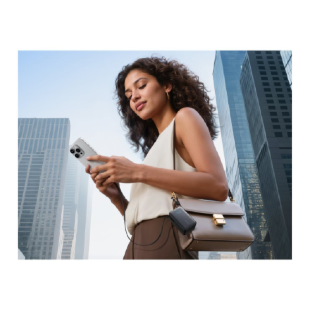 Anker Nano Power Bank 45W with Built-In Retractable USB-C Cable , A1638H11 , 10000 mAh , Black