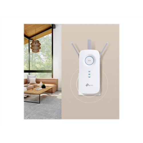 TP-LINK , AC1900 Wi-Fi Range Extender , RE550 , 802.11ac , 2GHz/5GHz , 600+1300 Mbit/s , 10/100/1000 Mbit/s , Ethernet LAN (RJ-45) ports 1 , MU-MiMO No , no PoE , Antenna type 3xExternal