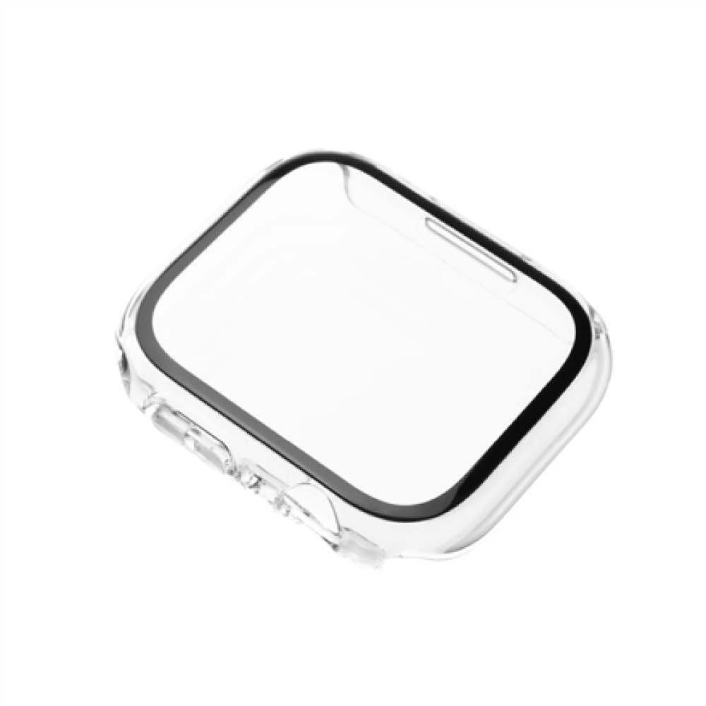 Fixed , Pure protective case with tempered glass for Apple Watch 10 42mm , Clear