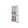 LG Refrigerator , GBBSJ10ESW , Energy efficiency class E , Free standing , Combi , Height 186 cm , Fridge net capacity 220 L , Freezer net capacity 113 L , Display , 35 dB , White