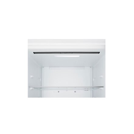 LG Refrigerator , GBBSJ10ESW , Energy efficiency class E , Free standing , Combi , Height 186 cm , Fridge net capacity 220 L , Freezer net capacity 113 L , Display , 35 dB , White