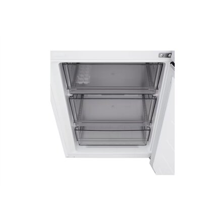 LG Refrigerator , GBBSJ10ESW , Energy efficiency class E , Free standing , Combi , Height 186 cm , Fridge net capacity 220 L , Freezer net capacity 113 L , Display , 35 dB , White