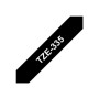Brother , TZe-335 Laminated Tape , White on Black , TZe , 8 m , 1.2 cm