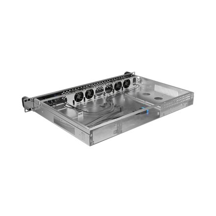 Lanberg Rackmount server chassis ITX 300/10 19/1U , SC01-3001-10B , Black