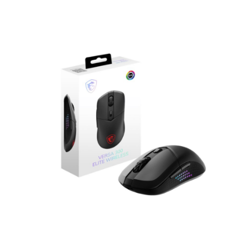 MSI Gaming Mouse , VERSA 300 ELITE WIRELESS , Wireless , 2.4 GHz, Bluetooth 5.3, USB 2.0